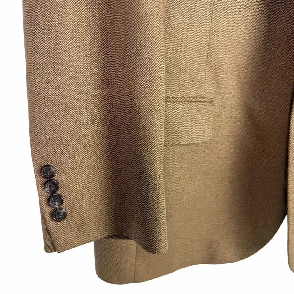 Jos A Bank Men’s Sports Coat 43R Brown Herringbone